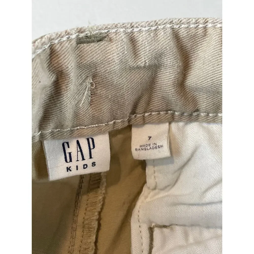 Gap Boy Uniform Stretch Khakis Size 7 Relaxed Fit